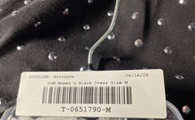 Load image into Gallery viewer, H&M Womens Black Studded Long Sleeve Scoop Neck Sheath Dress Size Medium