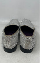 Load image into Gallery viewer, After Midnight Mens Silver-Tone Sparkly Glitter Slip-On Loafer Shoes Size 12