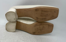 Load image into Gallery viewer, Franco Sarto Womens Beige Square Toe Slip-On Block Pump Heels Size 11M