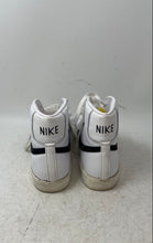 Load image into Gallery viewer, Nike Mens Blazer Mid 77 White Black Leather Lace-Up Sneakers Shoes Size 7.5
