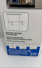 Load image into Gallery viewer, Everbilt White Regular Duty Adjustable Slide Hang Rods Closet Organizer Kit