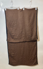 Load image into Gallery viewer, Janavi Womens Brown Black Houndstooth Print Blanket Rectangle Scarf With Tag