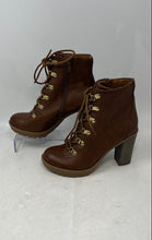 Load image into Gallery viewer, GBG Los Angeles Womens Brown Leather Lace-Up Ankle Combat Boots Size 6.5 M