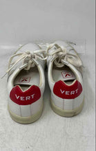 Load image into Gallery viewer, Vert Womens White And Red Leather Low Top Lace-Up Sneaker Shoes Size 9