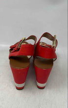 Load image into Gallery viewer, Michael Kors Womens Orange White Open Toe Wedge Platform Sandals Size 8M