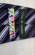 Load image into Gallery viewer, City Of London Mens Multicolor Striped Print Adjustable Pointed Tie