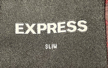 Load image into Gallery viewer, Express Mens Gray Stretch+ Wrinkle Resistant Slim Fit Two-Button Blazer Size 44R