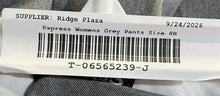 Load image into Gallery viewer, Express Womens Gray Pockets Flat Front Straight-Leg Ankle Pants Size 8R