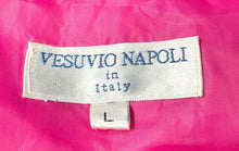 Load image into Gallery viewer, Vesuvio Napoli Mens Intense Fuchsia Glossy Satin Finish Button Front Vest Size L