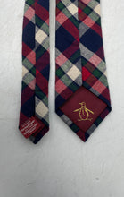 Load image into Gallery viewer, Original Penguin Mens Multicolor Plaid Cotton Adjustable Pointed Tie