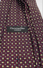 Load image into Gallery viewer, Christian Dior Monsieur Mens Red Printed Adjustable Designer Tie