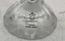 Load image into Gallery viewer, Lot Of 2 Pcs Vintage Camilletti Collection Glass Clear Silver Candlestick Holder