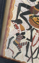 Load image into Gallery viewer, Small Black Frame Piece Of Australian Aboriginal Lardil Tribal Art Print