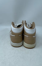 Load image into Gallery viewer, Nike Mens Air Jordan 1 Mid 554724-271 White Brown Lace-Up Sneakers Shoes Sz 9.5