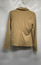 Load image into Gallery viewer, Banana Republic Womens Brown Stretch Long Sleeve Drapey Ponte Twist Blouse Top S