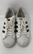 Load image into Gallery viewer, Adidas Mens Superstar EG4958 White Black Leather Sneaker Shoes Size 8