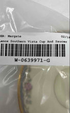 Load image into Gallery viewer, Set Of 2 Pcs Lenox Ivory Southern Vista Pattern Scroll Handle Teacup And Saucer