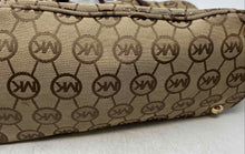 Load image into Gallery viewer, Michael Kors Womens Brown Signature Print Shoulder Tote Purse