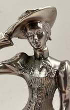 Load image into Gallery viewer, 1998 Avon District Sales Achievement Award Silver Color Mrs. Albee Figurine