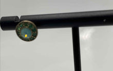 Load image into Gallery viewer, Authentic Givenchy Women's Gold Tone Green Crystal Earrings'