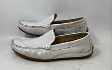 Load image into Gallery viewer, Florsheim Mens White Perforated Round Toe Slip-On Driving Loafer Shoes Size 9.5W