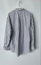 Load image into Gallery viewer, Tommy Hilfiger Mens White Blue Striped Cotton Long Sleeve Button-Up Shirt Sz XL