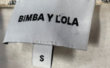 Load image into Gallery viewer, Bimba Y Lola Womens Beige Black Polka Dot 3/4 Sleeve Pullover T-Shirt Size Small