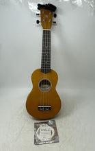 Load image into Gallery viewer, Bailando Brown Natural Matte Sand Finish 4 String Soprano Ukulele in Bag