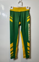 Load image into Gallery viewer, Underrated Girls Green Yellow Geometric High Waisted Ankle Leggings Size YS