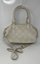 Load image into Gallery viewer, Juicy Couture Womens White Bottom Studs Satchel Handbag With Shoulder Strap
