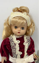 Load image into Gallery viewer, Unisex Kids Blonde Hair Brown Eyes Decorative Porcelain Doll With Red Outfit