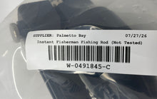 Load image into Gallery viewer, Instant Fisherman Black Compact Portable Collapsible Fishing Rod Not Tested