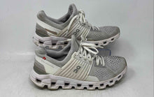 Load image into Gallery viewer, On Womens Cloudswift Gray And White Round Toe Low Top Running Shoes Size 8