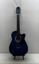 Load image into Gallery viewer, Freedom CG330C Blue Burst 3/4 Classical Acoustic Guitar With Gig Bag