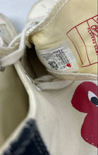 Load image into Gallery viewer, Converse Unisex Comme Des Garçons Play x Chuck 70 High Beige Sneaker Shoes M4 W6