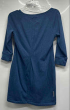 Load image into Gallery viewer, UGG Womens Blue 3/4 Sleeve Fleece Scoop Neck Lounge Sweater Dress Size S