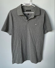 Load image into Gallery viewer, Banana Republic Mens Gray Collared Slim Fit Button Front Polo Shirt Size Medium