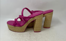 Load image into Gallery viewer, Michael Kors Womens Pink Block Slip-On Wedge Platform Sandals Size 11M