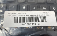 Load image into Gallery viewer, Logitech K360 Model Y-R0017 Black Compact Quiet Keys Wireless Keyboard Untested