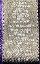 Load image into Gallery viewer, Express Womens Purple Sleeveless Pullover Shimmer Pleated Blouse Top Size M