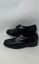 Load image into Gallery viewer, Florsheim Mens Black Leather Square Toe Lace-Up Oxford Dress Shoes Size 9.5 3E