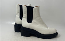 Load image into Gallery viewer, Stuart Weitzman Womens Norah White Black Leather Chelsea Boots Size 8.5 C