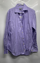 Load image into Gallery viewer, Michael Kors Mens Purple Long Sleeve Slim Fit Dress Shirt Size L 16-16.5 34/35