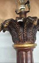 Load image into Gallery viewer, Brown Bamboo Table Lamp With Woven Rattan Wicker Shade Not Tested