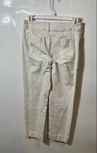 Load image into Gallery viewer, Loft Womens Off White Belt Loops Button Front Straight Leg Cropped Jeans Size 0P