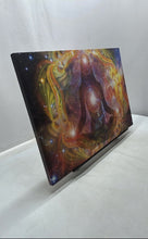 Load image into Gallery viewer, Cosmic Nebula Nirvana Chakra Multicolor Artwork Square Framed Print