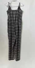 Load image into Gallery viewer, Express Womens Black & White Geometric Spaghetti Strap One-Piece Jumpsuit Size 6