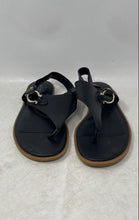 Load image into Gallery viewer, Giani Bernini Womens Nennie Black Open Toe Flat Thong Sandals Size 9.5M