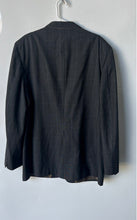 Load image into Gallery viewer, Kuppenheimer Mens Dark Gray Plaid Long Sleeve Pockets Two-Button Blazer No Size