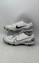 Load image into Gallery viewer, Nike Mens Alpha Huarache 4 DJ6524-100 White Gray Sports Baseball Cleats Size 12